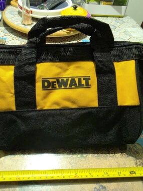 Dewalt Medium Duty Nylon Tool Bag Fits 2 Drills, Batteries, Charger